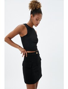 Koton Cargo Mini Skirt with Pockets and Buttons