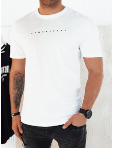 BASIC Fehér férfi póló felirattal RX5475