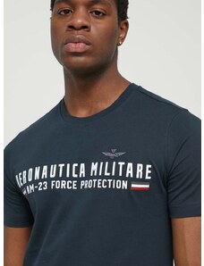 Aeronautica Militare pamut póló férfi, nyomott mintás