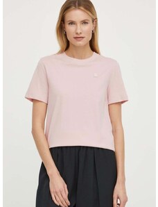 Calvin Klein Jeans pamut póló női, rózsaszín
