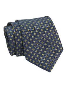 Mintás kék-sárga nyakkendő