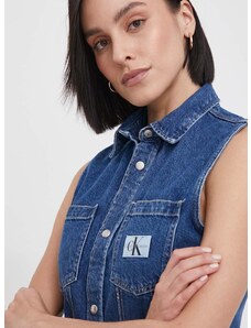 Calvin Klein Jeans farmering női, galléros, regular