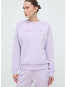 Armani Exchange felső lila, női, nyomott mintás