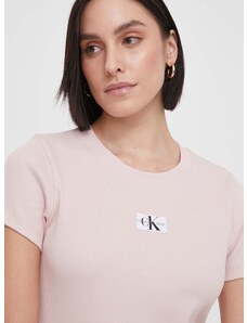 Calvin Klein Jeans t-shirt női, rózsaszín