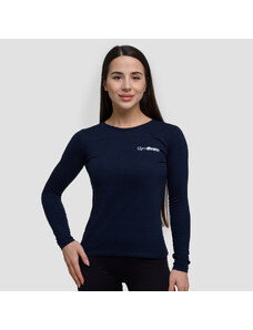 Basic női hosszú ujjú póló Navy - GymBeam
