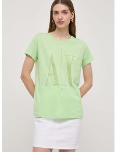 Armani Exchange t-shirt női, zöld