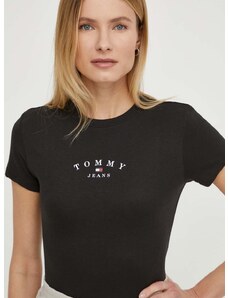 Tommy Jeans t-shirt női, fekete