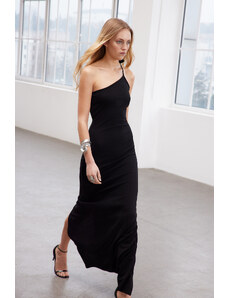 Trendyol Limited Edition Black Body-Fitting Night Long Evening Dress