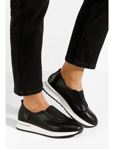 Zapatos Colissa fekete női belebújós cipő