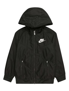 Nike Sportswear Átmeneti dzseki 'WINDRUNNER' fekete / fehér