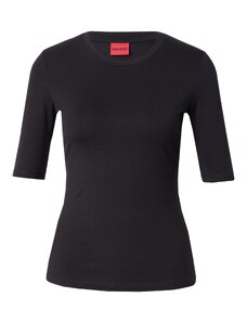 HUGO Póló 'Darnelia' fekete / fehér