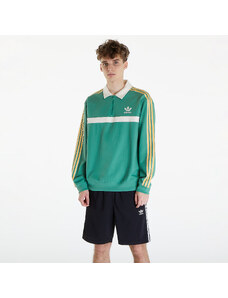 adidas Originals Férfi kapucnis pulóver adidas Collared Sweatshirt Preloved Green
