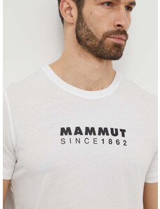 Mammut sportos póló Mammut Core fehér, nyomott mintás