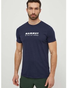 Mammut sportos póló Mammut Core sötétkék, nyomott mintás