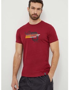 LA Sportiva t-shirt Stripe Cube bordó, férfi, nyomott mintás, N98320320