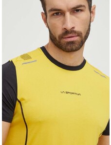 LA Sportiva sportos póló Tracer sárga, mintás, P71100999