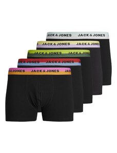 JACK & JONES Boxeralsók 'SPLITTER' zöld / rózsaszín / piros / fekete