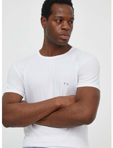 Armani Exchange t-shirt 2 db fehér, férfi, sima
