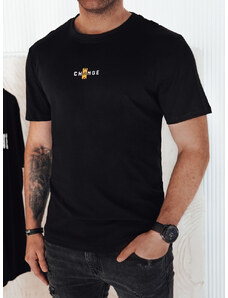 BASIC Fekete póló apró felirattal RX5461