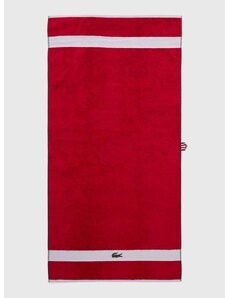 Lacoste pamut törölköző L Casual Rouge 70 x 140 cm