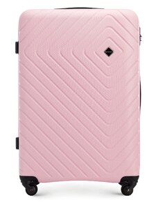 ABS Nagy bőrönd geometriai mintával Wittchen, világos rózsaszín, ABS