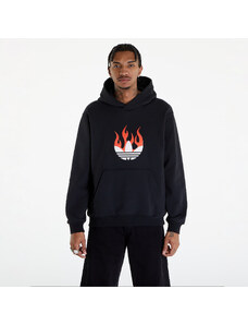 adidas Originals Férfi kapucnis pulóver adidas Flames Logo Hoodie Black