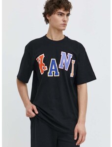Karl Kani pamut póló fekete, férfi, nyomott mintás