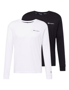 Champion Authentic Athletic Apparel Póló fekete / fehér