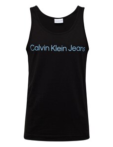 Calvin Klein Jeans Póló 'INSTITUTIONAL' világoskék / fekete
