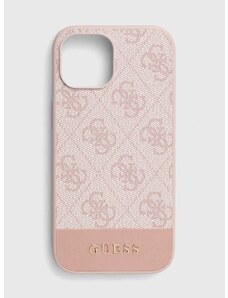 Guess telefon tok iPhone 15 / 14 / 13 6.1" rózsaszín