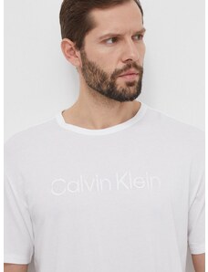 Calvin Klein Underwear póló otthoni viseletre fehér, nyomott mintás