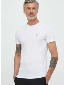 Guess t-shirt CALEB fehér, férfi, sima, U97M00 KCD31
