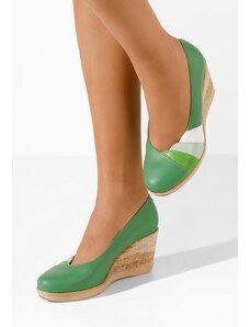 Zapatos Iryela zöld platform cipők