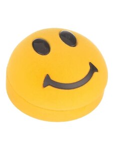 Ekszer Eshop - Díszdoboz fülbevalónak - sárga smiley Y31.12