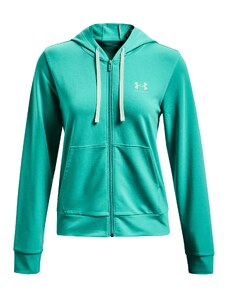 Women's Under Armour Rival Terry FZ Hoodie-GRN S