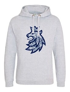 Official Merchandise Men's Czech Hockey Hoodie Lion Grey, XXL