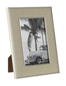 Fényképkeret Home ESPRIT Ezüst színű Kristály polisztirén Romantikus 15,5 x 1,5 x 20,5 cm