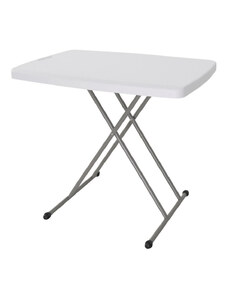 Összecsukható Asztal Fehér Acél HDPE 76 x 50 x 71,5 cm