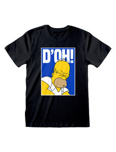 Unisex rövid ujjú póló The Simpsons Doh Fekete