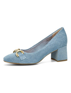 Marco Tozzi női divatos magassarkú cipő - kék