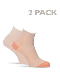 Tamaris Fehér-narancssárga zokni 99652 - dupla csomagolás