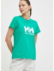 Helly Hansen pamut póló női, zöld