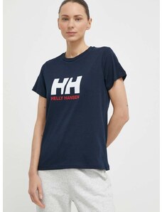 Helly Hansen pamut póló női, sötétkék