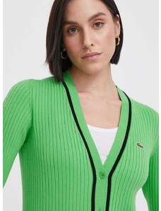 Lacoste pulóver zöld, női, könnyű