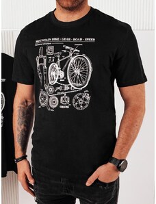 Dstreet Trendi fekete póló kerékpárosok számára