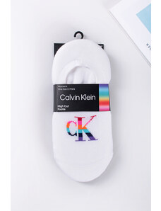 Calvin Klein Női fehér balerina zokni Footie High-Cut Pride - dupla csomagolás