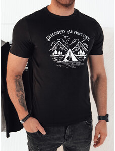 BASIC Fekete férfi póló nyomtatással ADVENTURE RX5413