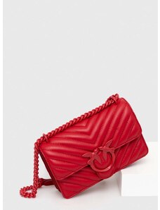 Pinko bőr táska piros, 100074.A1J8