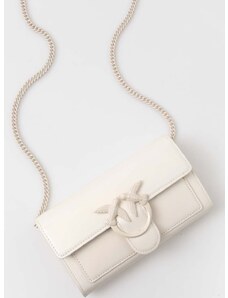 Pinko bőr pénztárca fehér, női, 100062.A124