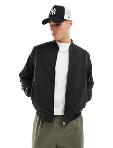 ONLY & SONS lightweight bomber jacket in black
